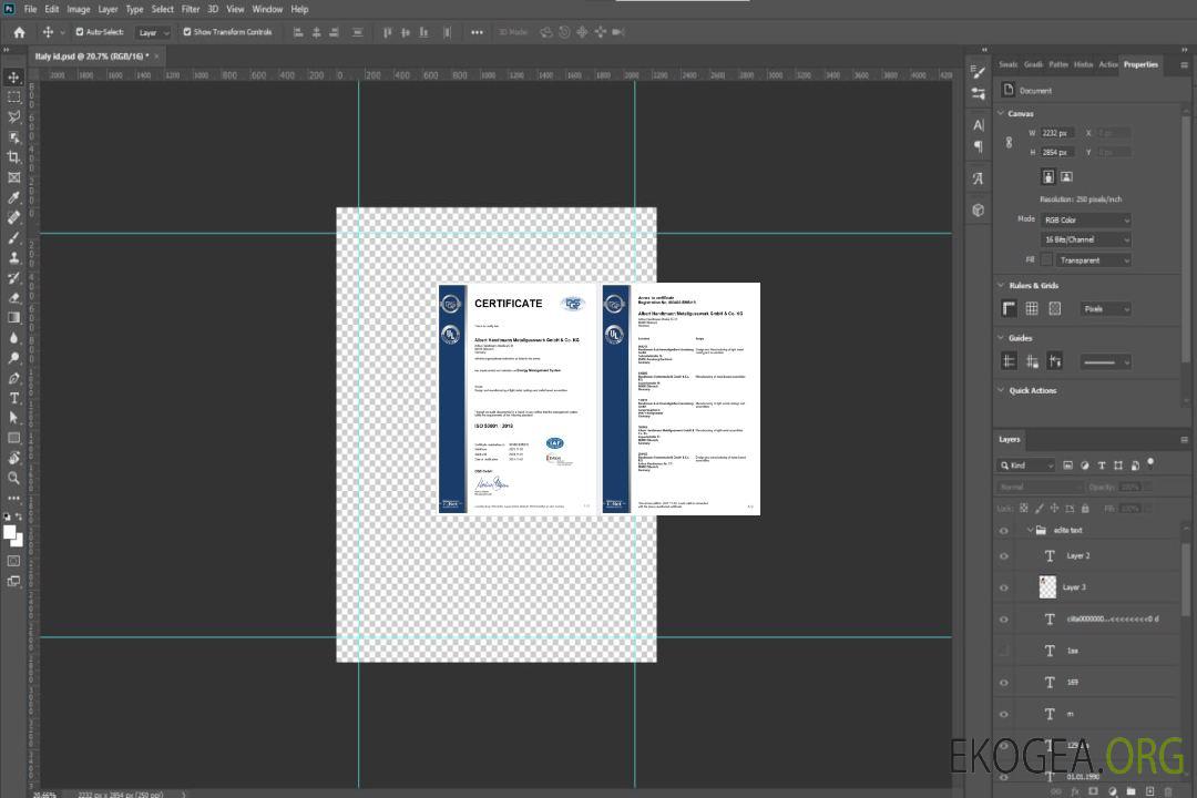 Modèle Word et PDF de certificat d'enregistrement DQS en Allemagne template